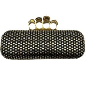 Alexander McQueen Skull Leather Clutch